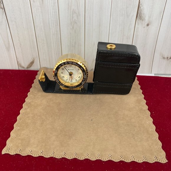 Vintage Berchmark World Time Travel Alarm Clock Quartz - Picture 7 of 7